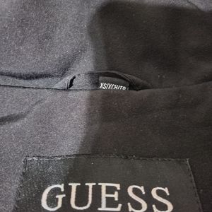 Guess soft shell rainvoat with faux fur trim